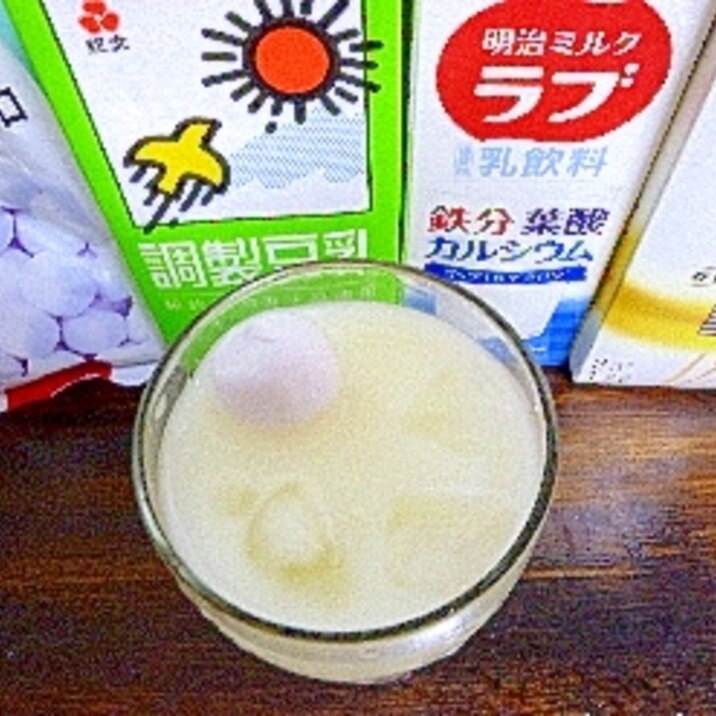 アイス♡ブルーベリーマシュマロ入♡豆乳ミルク酒